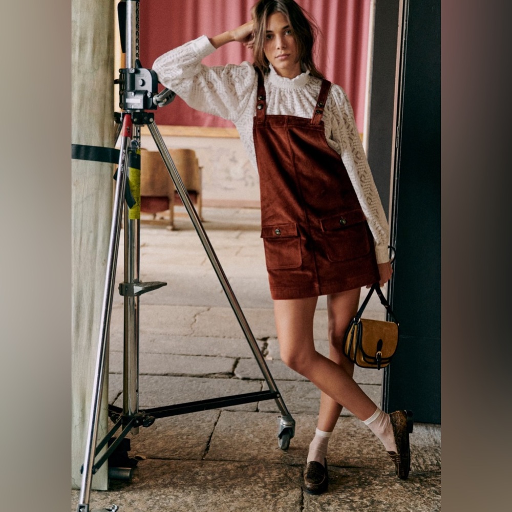 Sezane Ysea Dress in Terracotta